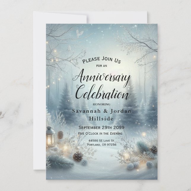 Invitation Chuchotements d'un Solstice d'Hiver (Devant)