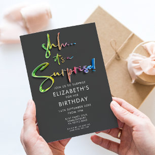 Invitation Chut...C'est un anniversaire surprenant