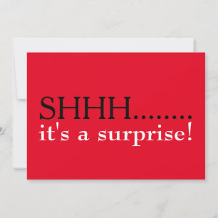 Invitation Chut... C'est une fête de 50e anniversaire surpris