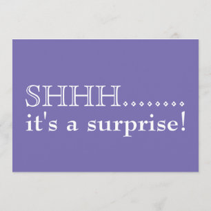 Invitation Chut... C'est une fête surprise de 50ème anniversa