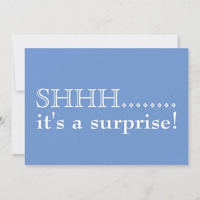 Invitation Chut... C'est une fête surprise de 50ème anniversa (Dos)