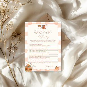 Invitation Chute amoureuse Qu'a dit le père Baby shower
