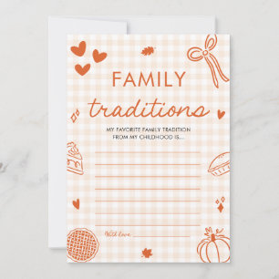 Invitation Chute Baby shower tiré main Traditions familiales