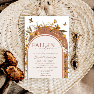 Invitation Chute dans l'amour Bohème Fleur sauvage de Terraco