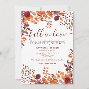 Invitation Chute Dans L'Amour Bridesmaitres Luncheon Invitati
