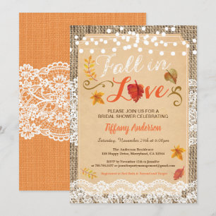 Invitation Chute en amour douche nuptiale robinet rustique vi