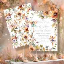 Chute Floral Tournesol Fée Daisy Baby shower fille