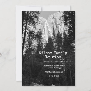 Invitation Chutes de Yosemite