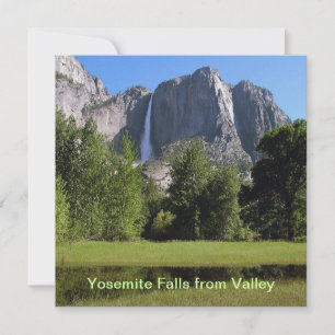 Invitation Chutes de Yosemite en Californie