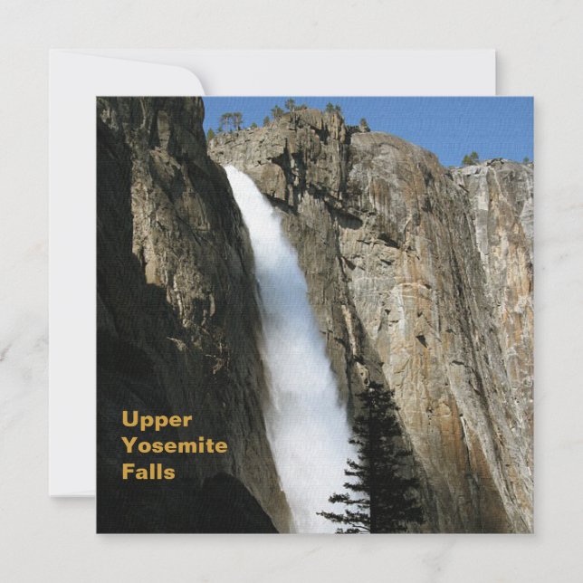 Invitation Chutes du Yosemite supérieur en Californie (Devant)