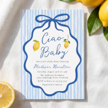 Ciao Baby Blue Fête de Naissance Italienne au Citr