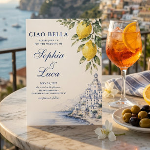 Invitation Ciao Bella Amalfi Coast Luxe 