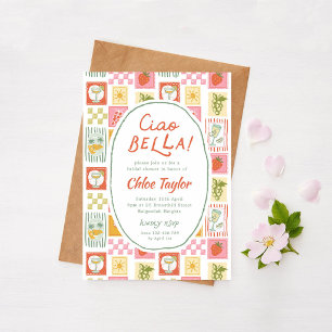 Invitation Ciao Bella Fête de Mariage Italienne