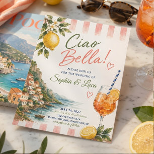 Invitation Ciao Bella Italien Luxe Côte Amalfitaine
