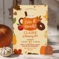 Cidre d'automne et beignets d'automne Fête d'anniv
