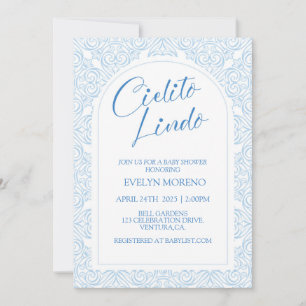 Invitation Cielito Lindo Baby shower, Baby shower, Baby Boy,