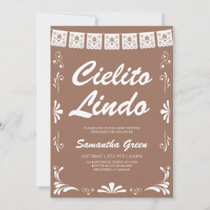 Invitation Cielito Lindo Baby shower neutre pour les femmes