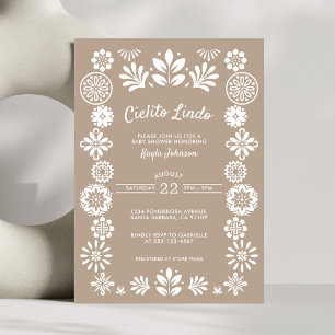 Invitation Cielito Lindo Boho Beige Genre Neutre