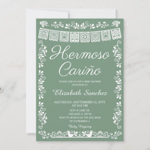 Invitation Cielito Lindo Hermoso Cariño Baby Shower Vert