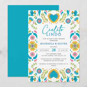 Invitation Cielito Lindo Mexicaine Talavera Carrelage Baby sh