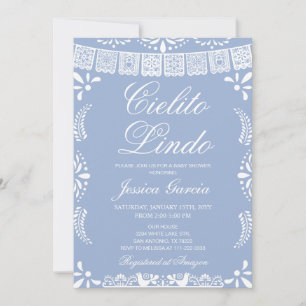 Invitation Cielito Lindo Papel Picado Boy Baby shower