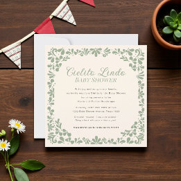 Invitation Cielito Lindo  sage and cream all in one 