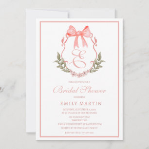 Invitation Cimetière Watecolor Baby shower avec Monogramme