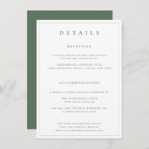 Invitation Cimier Botanique Monogramme Sage Mariage Détails C