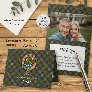 Invitation Cimier du clan Fraser sur tartan de chasse