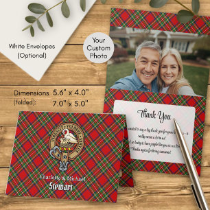 Invitation Cimier du clan Stewart sur tartan