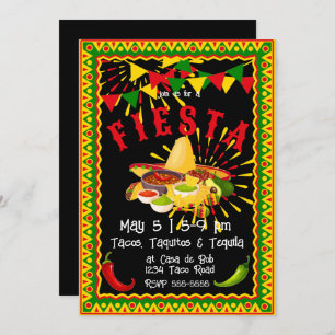 Invitation Cinco de Mayo Fiesta Salsa