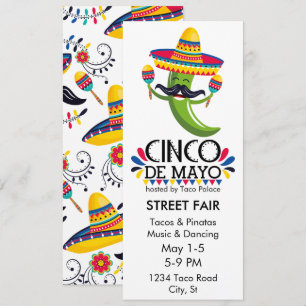Invitation Cinco de Mayo Pepper Sombrero