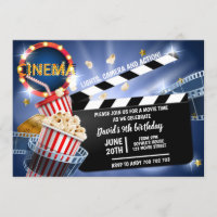 Cinéma Film Time Boy Anniversaire Popcorn