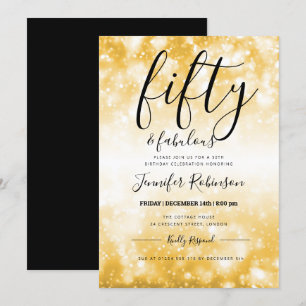 Invitation Cinquante ans d'or moderne et fabuleux