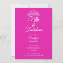 Cinquante ans et Fabuleuse Couronne Rose Anniversa