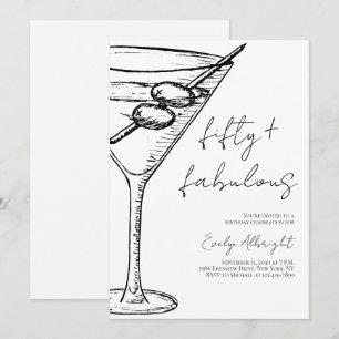 Invitation Cinquante ans et Fabuleux Ligne d'art de Martini e