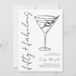 Invitation Cinquante ans et Fabuleux Ligne d'art de Martini S