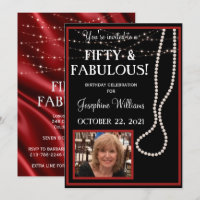 Cinquante et fabuleuse photo Red and Black Pearls 