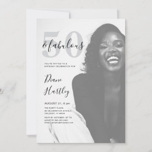 Invitation Cinquante & Fantastique Photo 50e Anniversaire