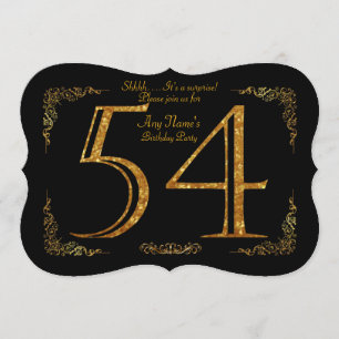 Invitation cinquante-quatrième, Gatsby de fête d'anniversaire