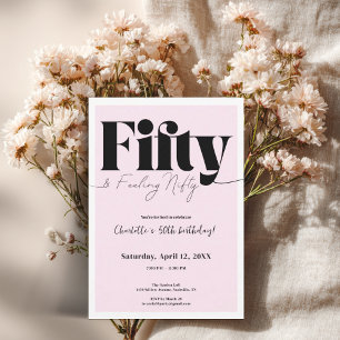 Invitation Cinquante & Se Sentant Coquin 50e Anniversaire • C