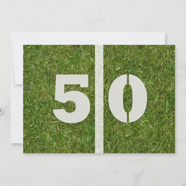 Invitation cinquantième Fête d'anniversaire ! (Devant)