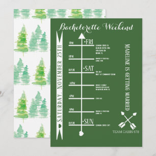 Invitation Circuit de week-end de célibataire pour un enterre