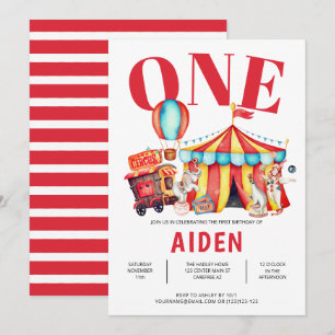 Invitation Cirque Grand Chapiteau 1er Anniversaire