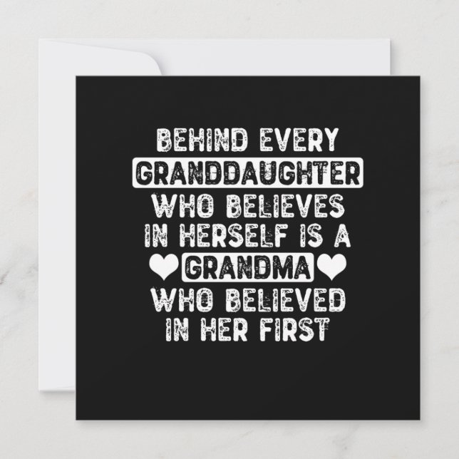 Invitation Citation de grand-mère et petite-fille (Devant)