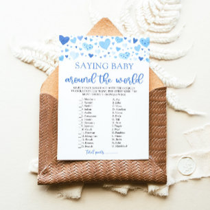 Invitation Citation de la Saint-Valentin Bébé autour du Monde