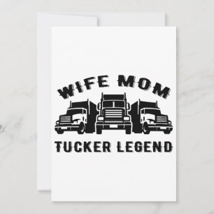 Invitation Citation de légende de camionneuse femme maman