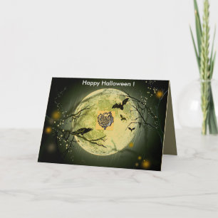 Invitation Citation d'Halloween éffrayante à effary Crow Gory