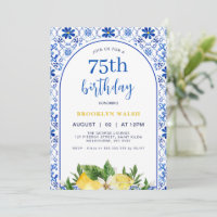 Citron arc jaune bleu Anniversaire