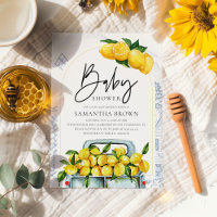 Citron bleu et jaune Baby shower italien